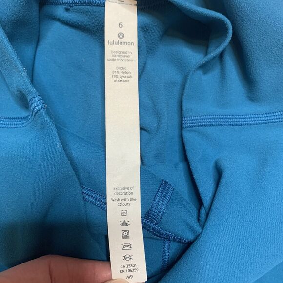 Lululemon Align Pants 28” Leggings Women’s Sz 6 Teal Blue - Picture 4 of 4